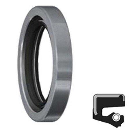 Skf Lip Seal, 6-3/4 in. Shaft Dia, 7-3/4 in. Housing Bore, 1/2 in. Nominal Width 67510 / 6.75X7.75X0.5 HDW1 R